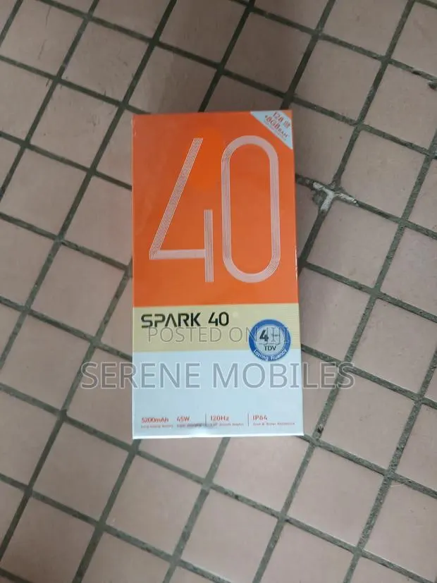 New Tecno Spark 40 128 GB Black · Photo 1