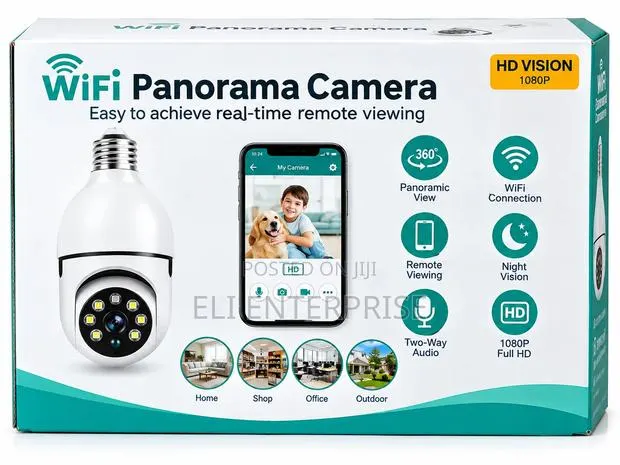 1080P WiFi Panorama Light Bulb Security Camera · Photo 1