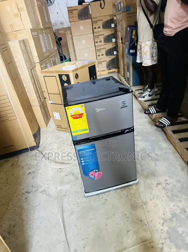 Quality Sleek Dark Grey Color Midea 87l Double Door Table Top · Photo 1