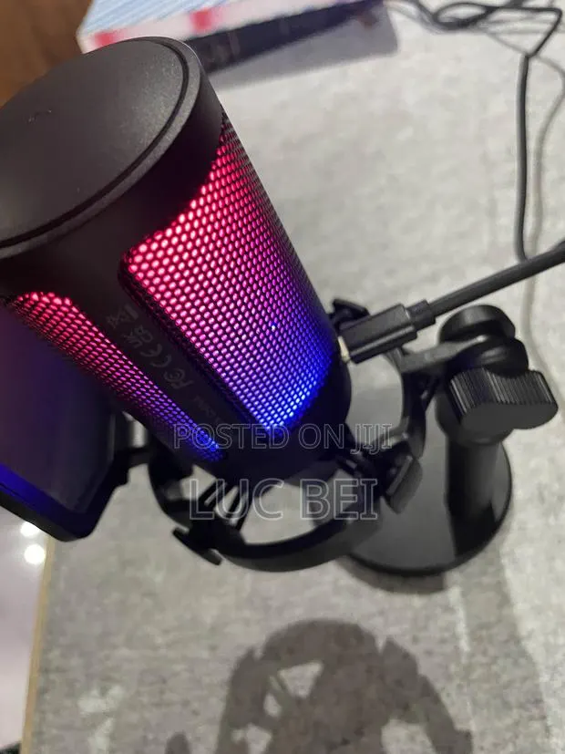 Fifine A6 RGB Studio Microphone for Streaming Gaming PC Phone Live Pro · Photo 1