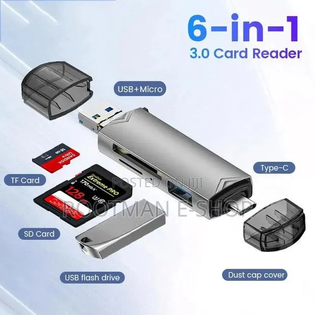 Sd Card Reader, Seminer 6-in-1 Usb C/Usb 3.0 Dual Slot · Photo 1