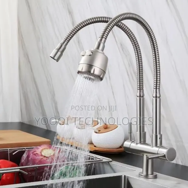 Stainless Steel Duaul Kitchen Sink Faucet/ Tap · Photo 1