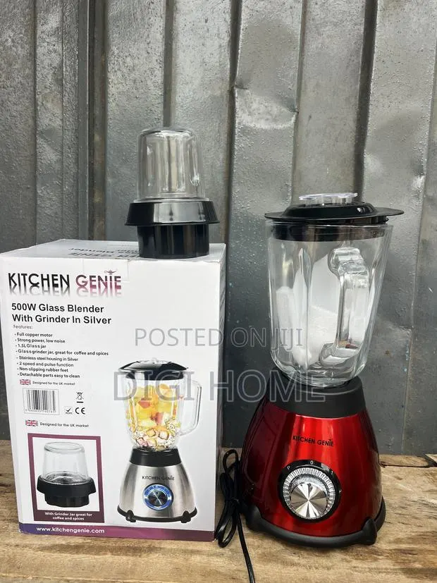 Kitchen Genie 500W Glass Blender With Spice Grinder · Photo 1