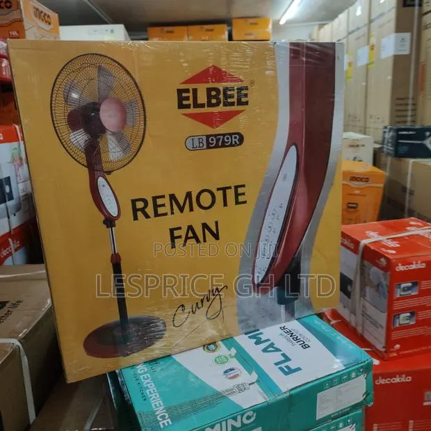 Long Lasting Original Stand Fan With Remote From Elbee · Photo 1