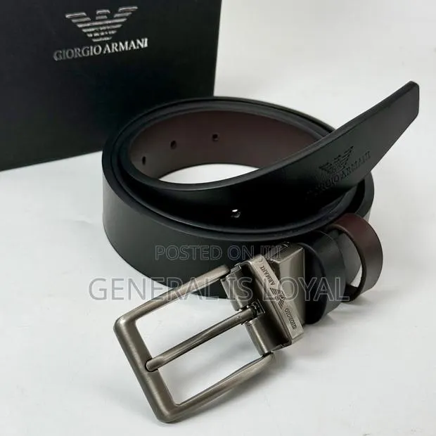 Giorgio Armani Reversible Men’S Leather Belt · Photo 1