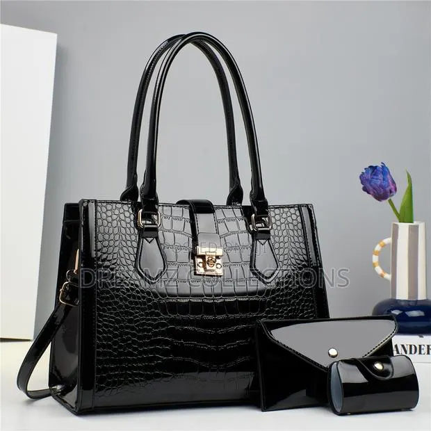 Crocodile Gloss Handbag Set · Photo 1