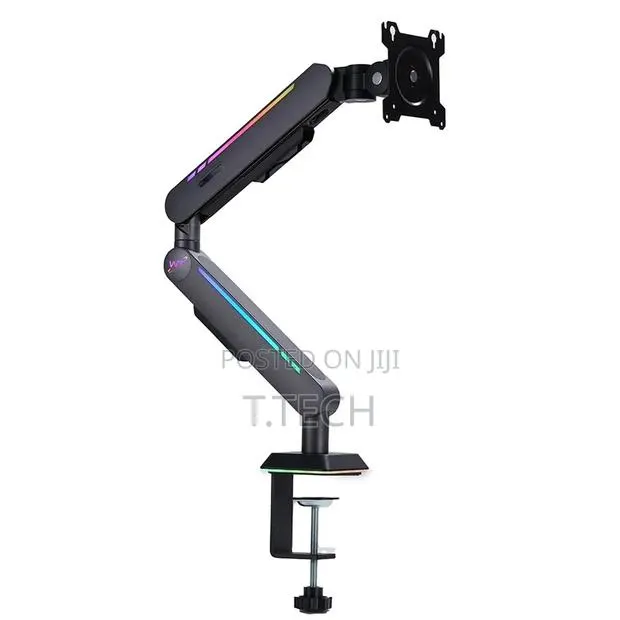 Premium RGB Mechanical Spring Monitor Arm Mount · Photo 1