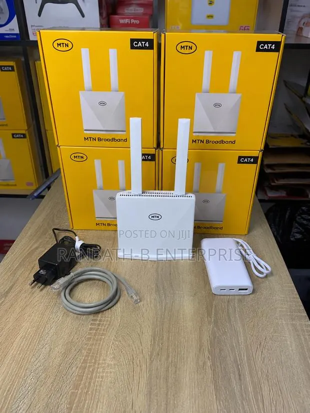 Brand New Original MTN CAT4 Broadband Router – Complete Package · Photo 1