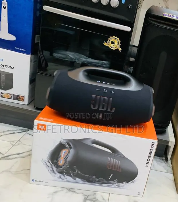 Elevate Premium < Boombox 4 Bluetooth JBL Black Speaker · Photo 1