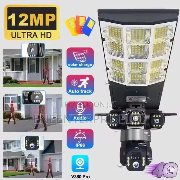 Solar Street Light/3 Lens Solar CCTV CAMERA. · Photo 1