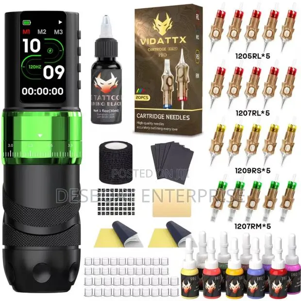 Professional Wireless Tattoo Machine Set · Photo 1