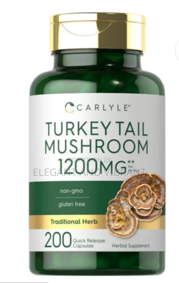 Turkey Tail Mushroom 1200mg Per Serving | 200 Capsules · Photo 1
