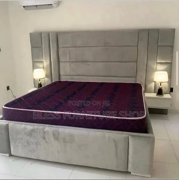 Queen Size Bed Frame and Mattress · Photo 1