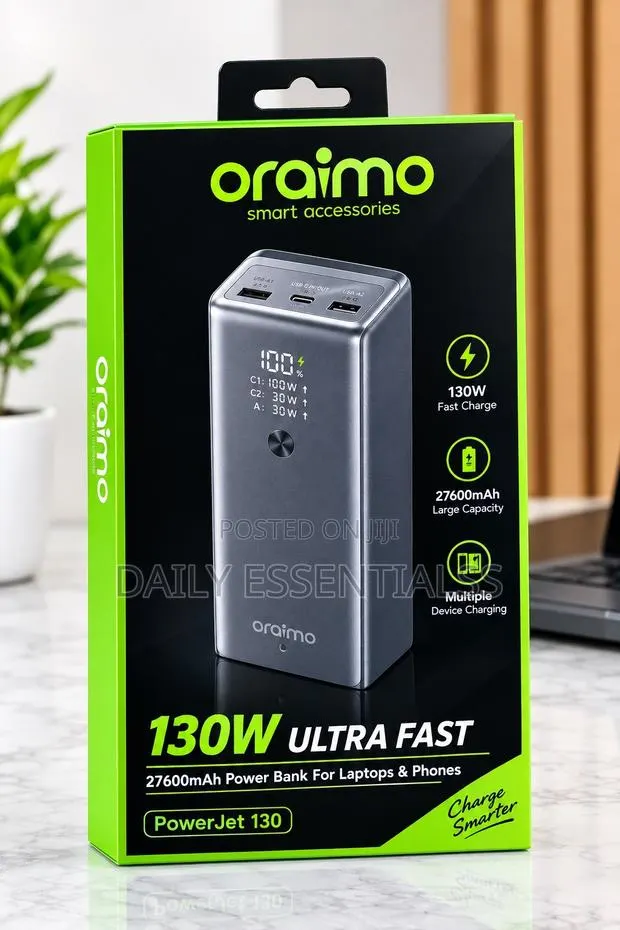 Oraimo PowerJet 130 27600mAh Portable Laptop Charger · Photo 1