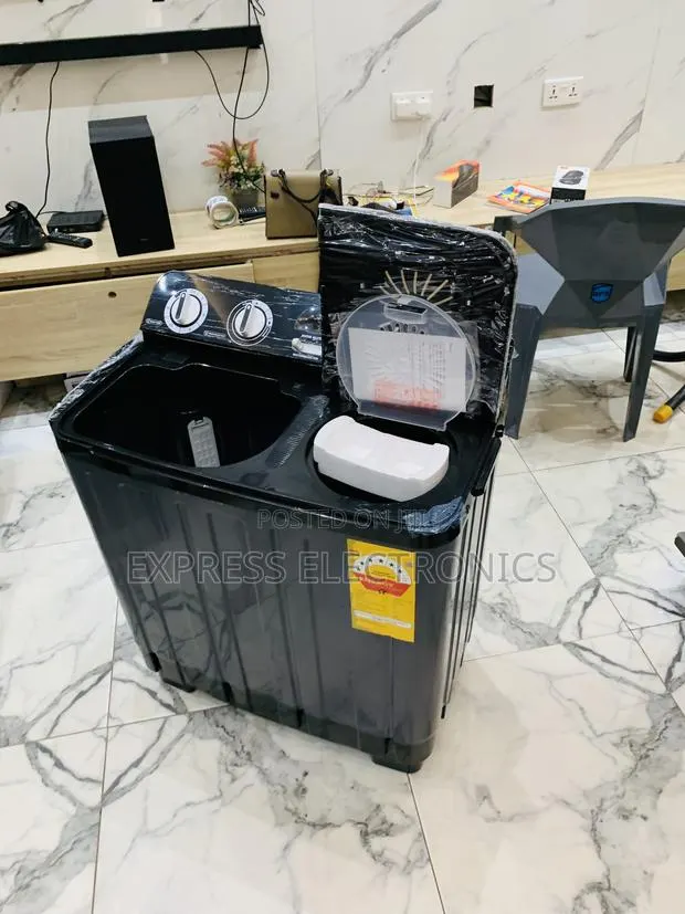 Lovely New Nasco 7kg Black Semi-Auto Twin Tub WM (Model:NAS-07-Tw) · Photo 1