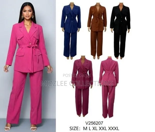 Ladies Official Suit in Black Brown Navy Blue and Pink M-3xl · Photo 1