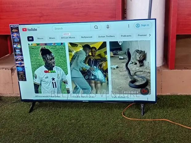 ALLYONS 43-Inch Android TV – Slim Design, Full HD · Photo 1