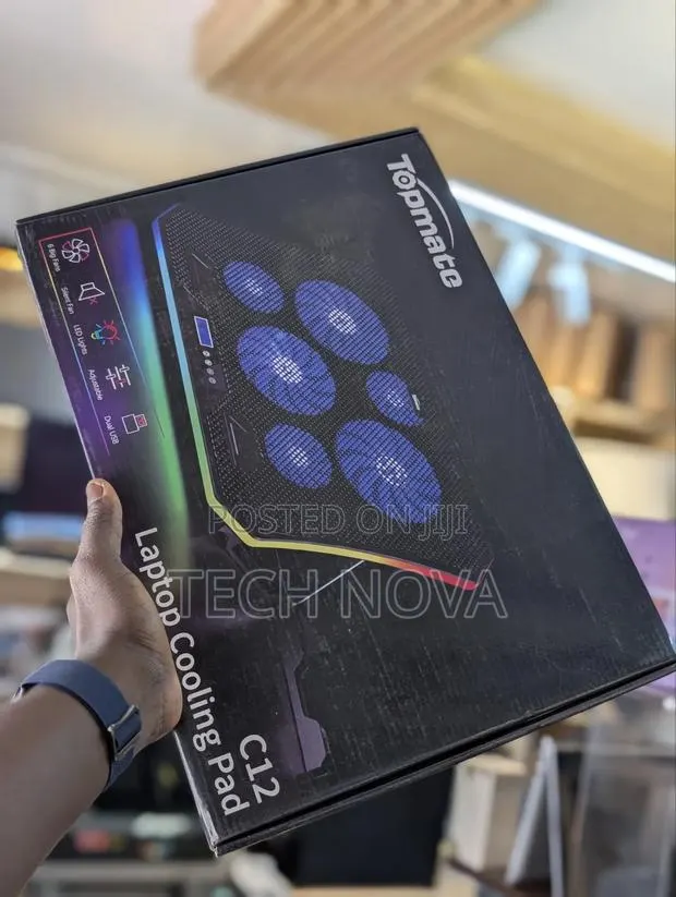 TopMate C12 Laptop Cooling Stand RGB Gaming Notebook · Photo 1