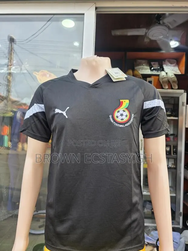 Ghana Puma Jersey Top and Shorts (Available in Black or Red) · Photo 1