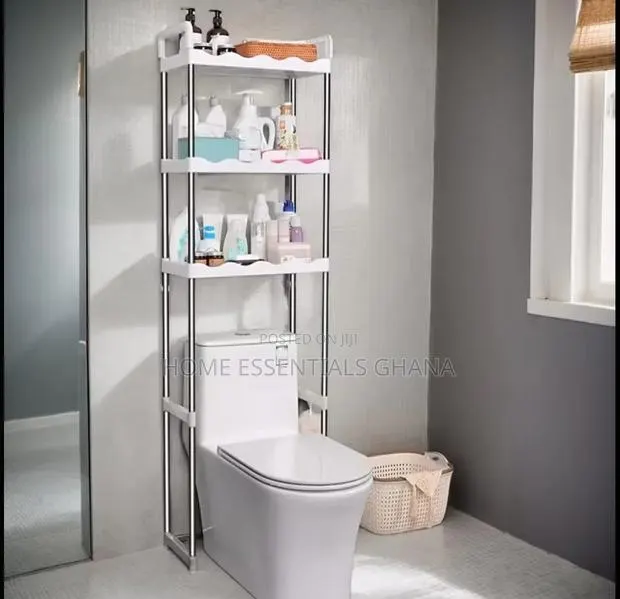 Modern 3 Tier Toilet Storage Rack – Bathroom Shelf Organizer · Photo 1