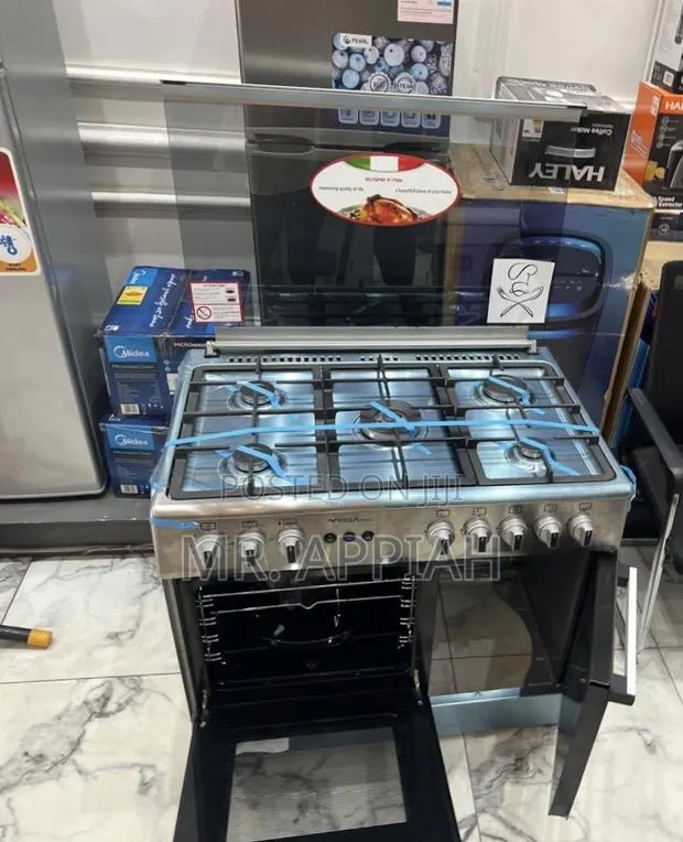 Shop Mideatech Gas Oven 5 Burner With Grill(Transparent Lid). · Photo 1