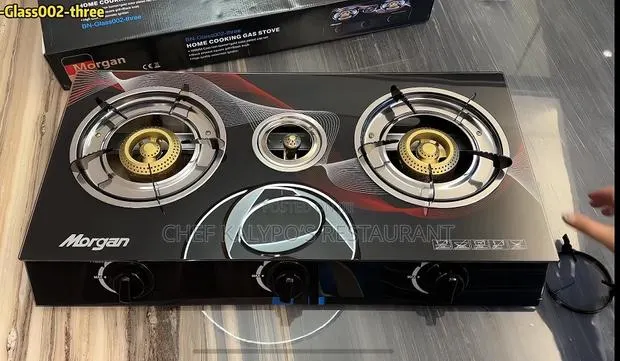 Glass Three Gas Burner · Photo 1