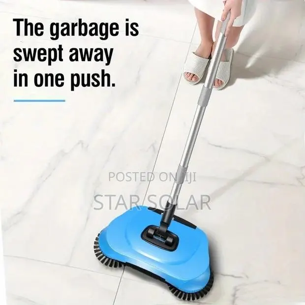 Beqqk 3-in-1 Manual Carpet Sweeper - Cleaner With 360° Rotating Mop · Photo 1