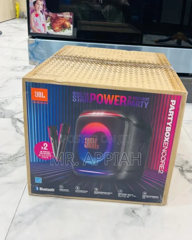 Get Durable JBL Party Box Encore 2 Potable With 2 Microphones · Photo 1