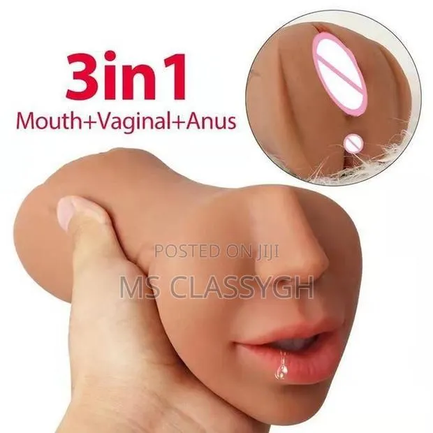 Sex Masturbation 3in1 Realistic Pocket Pussy Mouth, Anus Vagina · Photo 1
