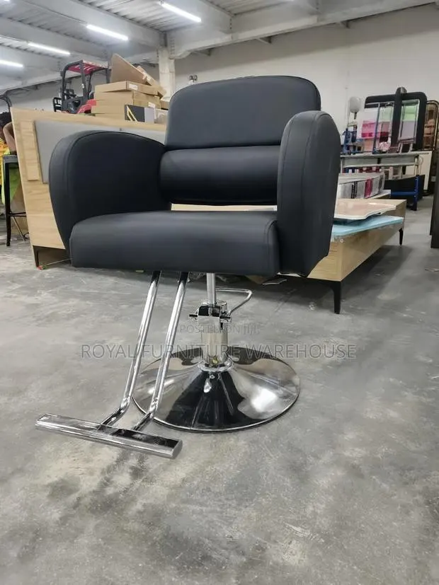 Classic Black Premium Hydraulic Salon Styling Chair, (Lfy-59-17) · Photo 1
