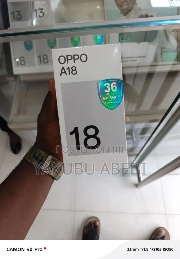 New Oppo A18 128 GB Black · Photo 1