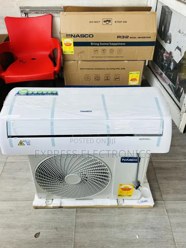 Ultra Sleek White Air Conditioner Inverter Nasco 2.Hp · Photo 1