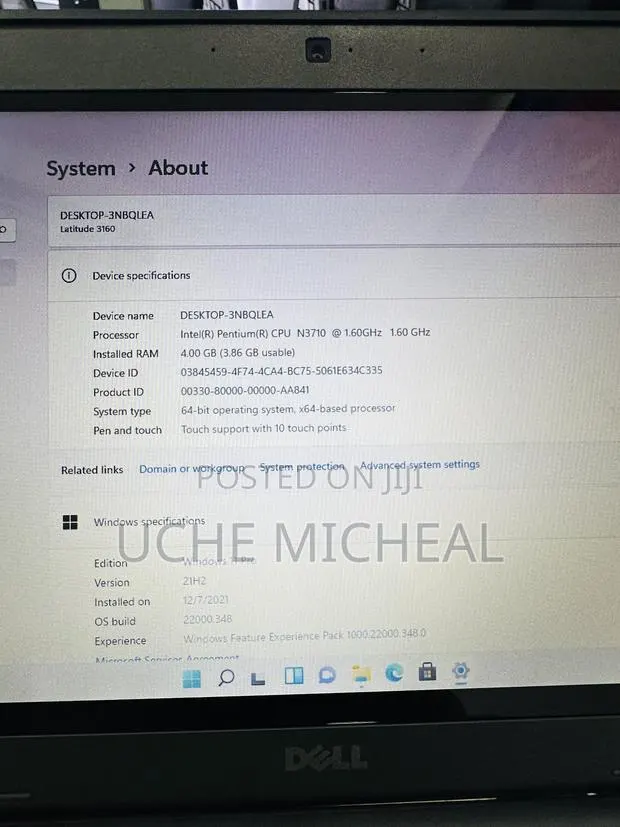 Laptop Dell Latitude 3180 4GB Intel Pentium SSD 128GB · Photo 1