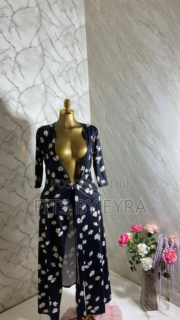 Black Floral Cover Up Dress · Photo 1
