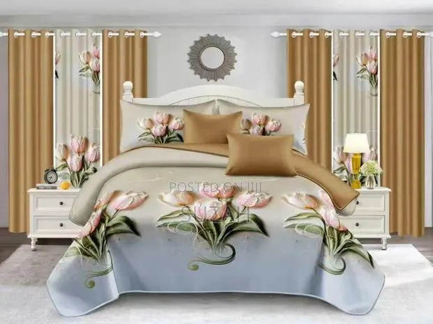 9 in One Bedsheets and Curtains Package · Photo 1
