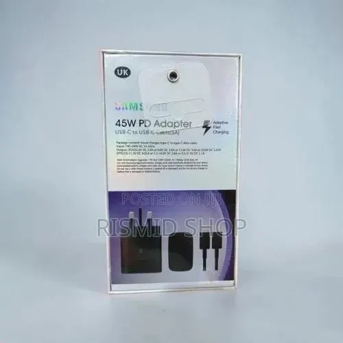 Samsung 45W USB-C Super Fast Charging Adapter With Type-C Cable(6500) · Photo 1