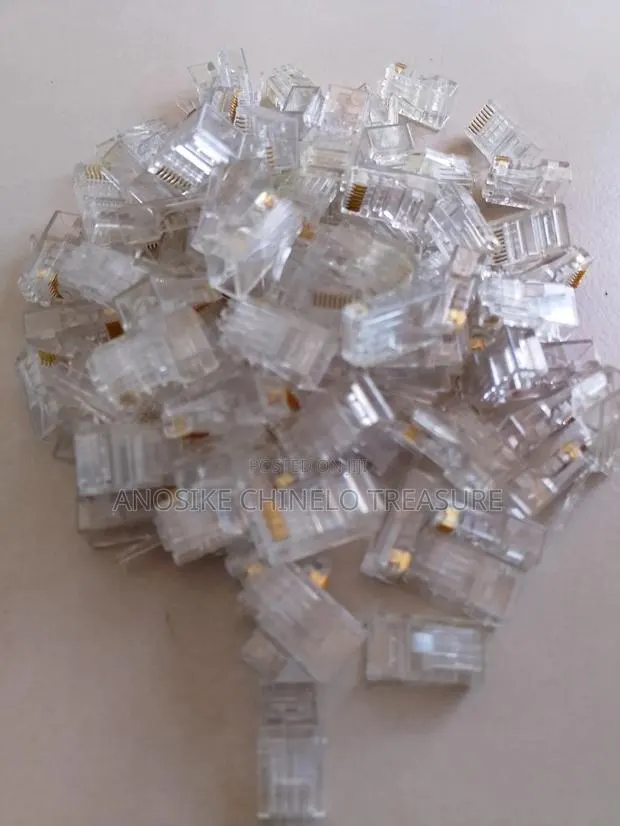 Rj45 Ethernet Network Cable Connectors – Cat5e/Cat6 Plugs · Photo 1