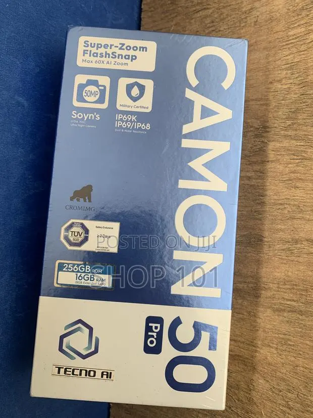 New Tecno Camon 50 Pro 256 GB Black · Photo 1