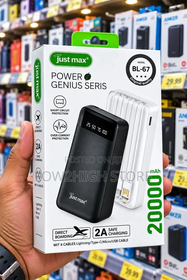 Just Max BL-67 Power Genius 20,000mAh Power Bank · Photo 1