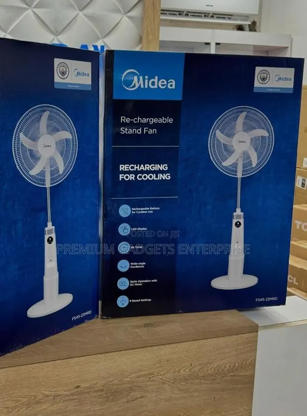 Midea 18" 9-Speed Battery Rechargeable Stand Fs45-23mrd · Photo 1