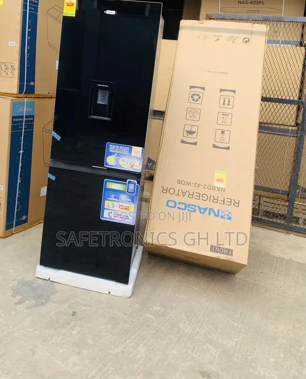 Trust Black Glass 196L Nasco 2 Doors Nasd2-42fl Fridge · Photo 1