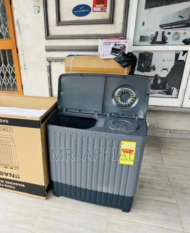 Get Affordable Nasco Twin Tub Electric Washing Machine(Gray)Spin Dry · Photo 1