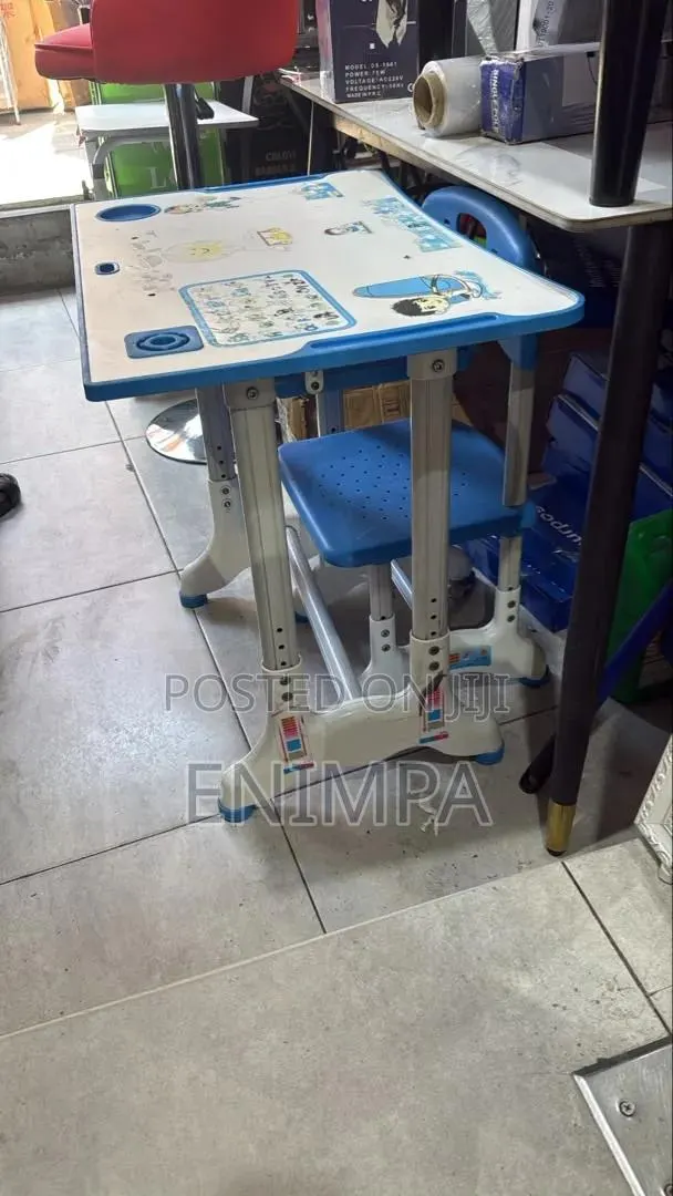 A Classic Blue and White Pupils Desk · Photo 1