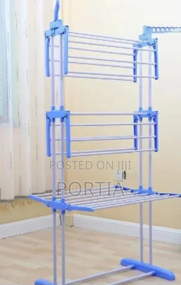Stainless Steel 3 Layer Cloth Drying Rack · Photo 1