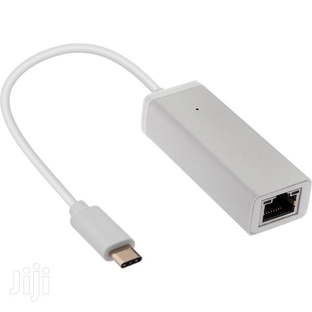 USB Type-C to RJ45 Adapter, USB Type-C, RJ-45, Male/Female · Photo 1