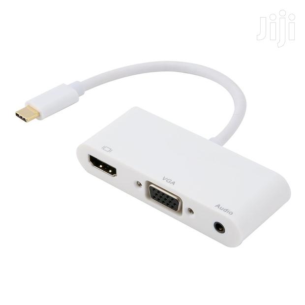 USB 3.1 Type-C to HDMI VGA Audio HD Adapter Converter · Photo 1
