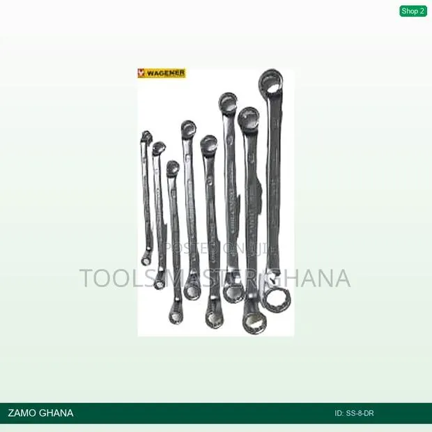 Wagener Double Ring Spanner Set 8pcs 8-22mm - Ss-8-Dr · Photo 1