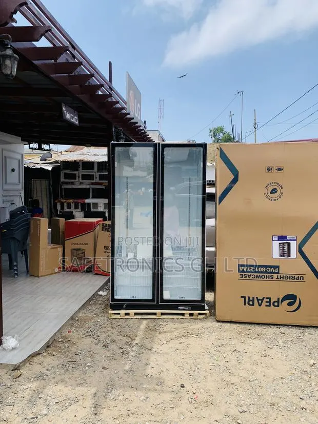 Essential PVC-801-27AA Pearl 690-Liter 2 Door Glass Display Fridge. · Photo 1
