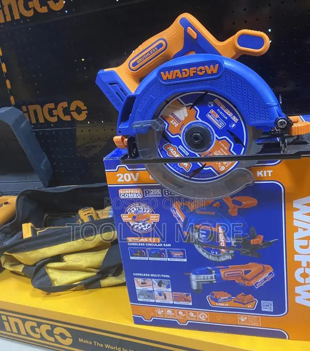 Wadfow Cordless Circular Saw + Cordless Multi Tool Set · Photo 1