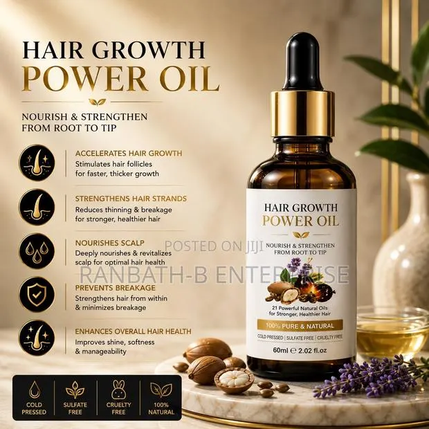 Hair Growth Power Oil – 100% Pure Natural · Photo 1
